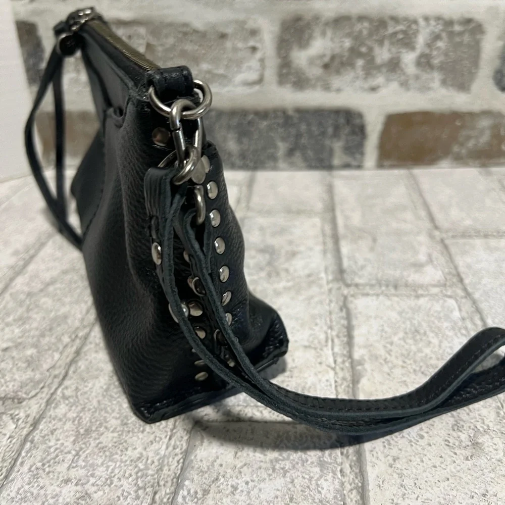 The Sak Black Pebbled Leather Crossbody Bag